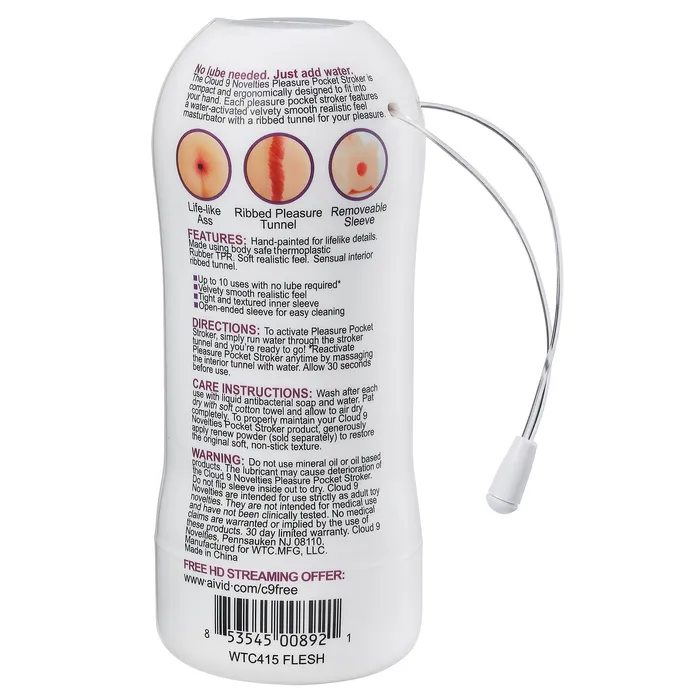 Cloud 9 Pleasure Anal Pocket Stroker Water Activated Xandebay Male Sex Toys Cloud 9 Pleasure Anal Pocket Stroker Water Activated Xandebay Male Sex Toys