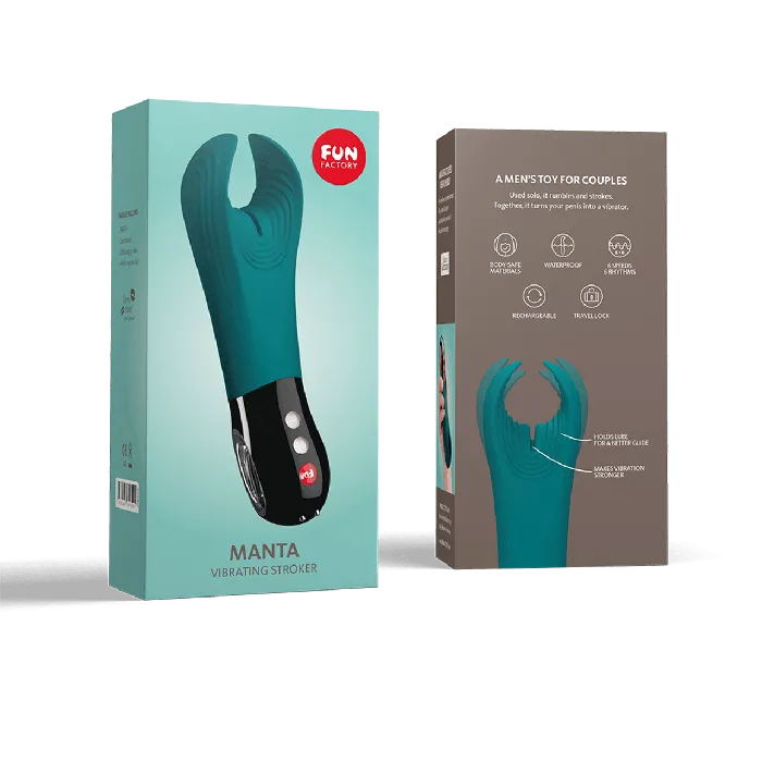 FUN FACTORY Manta VIBRATING STROKER Fun Factory Male Sex Toys