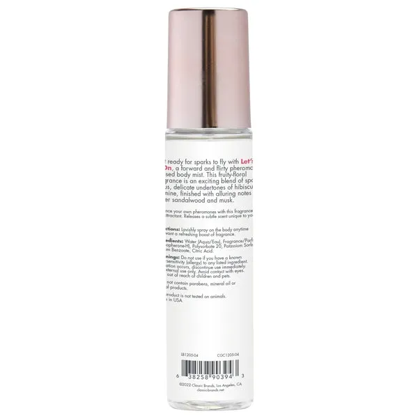 Female Sex Toys CG LETS GET IT ON Fragrance Body Mist with Pheromones Fruity Floral 35oz 103mL