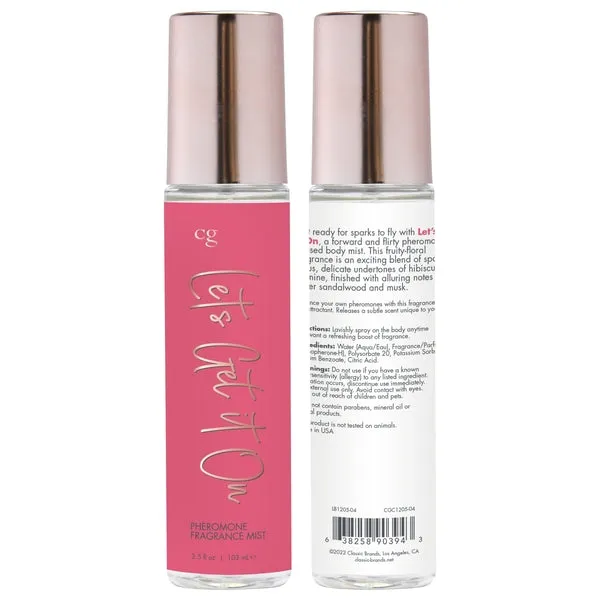 Female Sex Toys CG LETS GET IT ON Fragrance Body Mist with Pheromones Fruity Floral 35oz 103mL