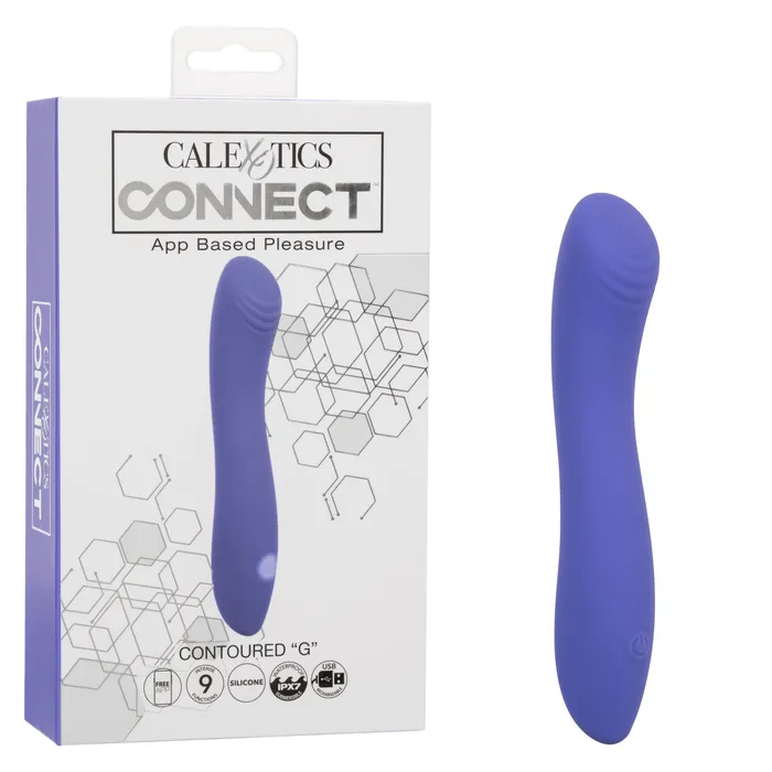Calexotics Connect Contoured G Periwinkle CalExotics Vibrators Calexotics Connect Contoured G Periwinkle CalExotics Vibrators
