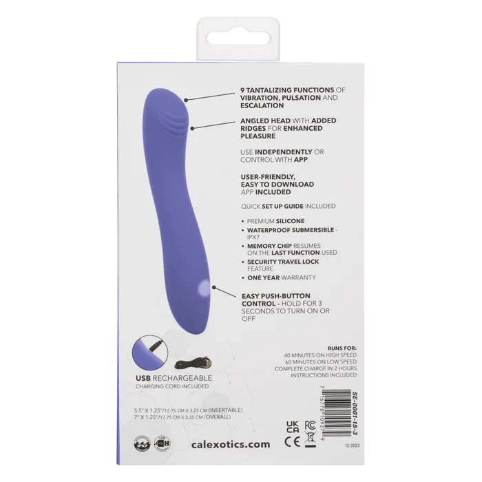Calexotics Connect Contoured G Periwinkle CalExotics Vibrators Calexotics Connect Contoured G Periwinkle CalExotics Vibrators