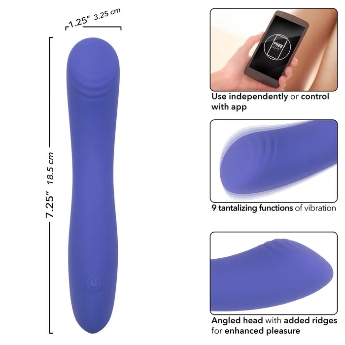 Calexotics Connect Contoured G Periwinkle CalExotics Vibrators Calexotics Connect Contoured G Periwinkle CalExotics Vibrators