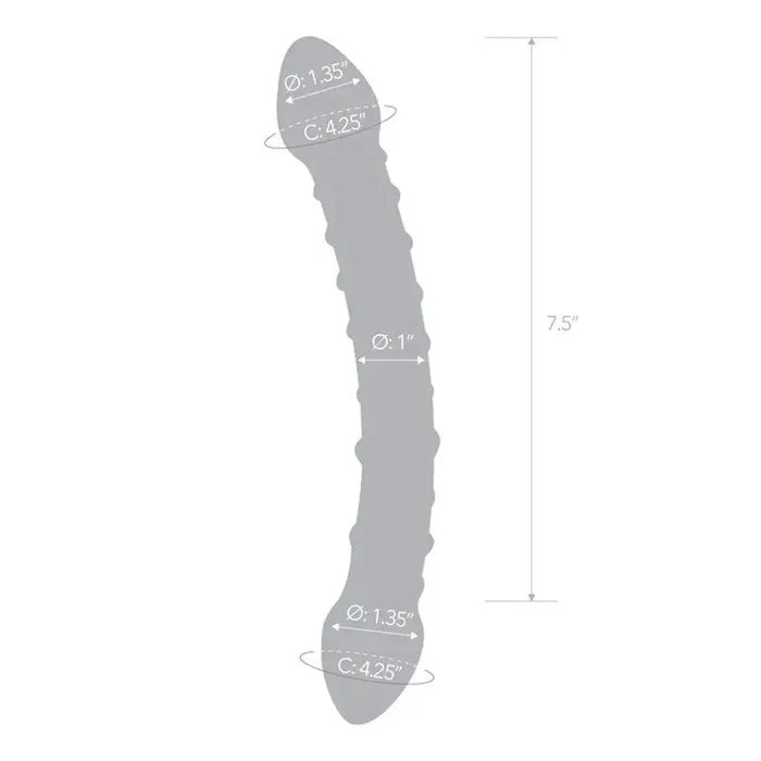Electric Novelties Dildos Double Trouble Glass Dildo Electric Novelties Dildos Double Trouble Glass Dildo