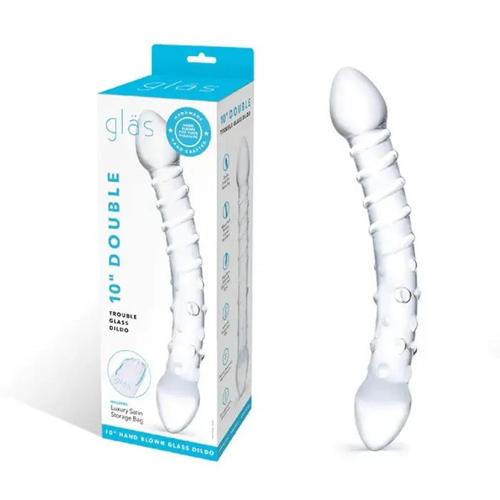 Electric Novelties Dildos Double Trouble Glass Dildo Electric Novelties Dildos Double Trouble Glass Dildo